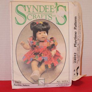 1994 Syndee's Crafts Ltd Pattern 24012 Playtime Pattern Bubble Suit and Skirting